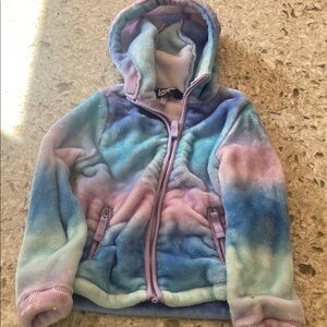 Lands' End Multicolor Fleece Hoodie